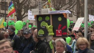 Link to Video | Stuttgart, March, state capital in Germany, demonstration, Full High Definition, Germany, 2011, color, March 19, protest, Stuttgart 21, Baden-Württemberg