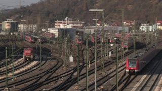 Link to Video | Germany, railway network, Plochingen, train, Baden-Württemberg