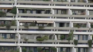 Link to Video | residential building, big city, Munich, high-rise building, Germany, 2011, color, group of houses, Studentenviertel Oberwiesenfeld, Central Europe, Olympic Village, Munich, Europe, tourist attraction