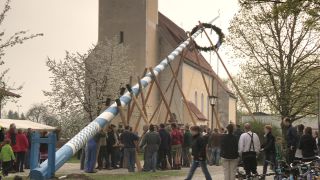 Link to Video | Upper Bavaria, community, Full High Definition, 2013, Deining (Egling), color, custom, May 1, municipality in Germany, village, teamwork, maypole, tradition, May Day, Bavaria