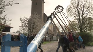 Link to Video | Upper Bavaria, community, Full High Definition, 2013, Deining (Egling), color, custom, May 1, municipality in Germany, village, teamwork, maypole, tradition, May Day, Bavaria