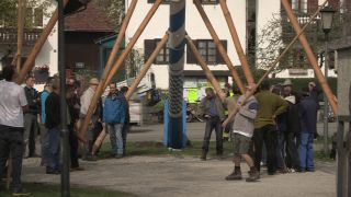 Link to Video | Upper Bavaria, community, Full High Definition, 2013, Deining (Egling), color, custom, May 1, municipality in Germany, village, teamwork, maypole, tradition, May Day, Bavaria