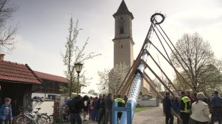 Link to Video | Upper Bavaria, community, Full High Definition, 2013, Deining (Egling), color, custom, May 1, municipality in Germany, village, teamwork, maypole, tradition, May Day, Bavaria