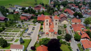 Link to Video | Weilheim-Schongau, summer, Germany, color, 4K resolution, aerial shot, Bavaria