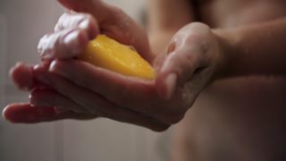 Link to Video | skin, nudity, routine, resting, drop, bathroom, blond hair, rest, moisture, washing, cleaning, water, hair, soap, state, woman, sensationism, beauty, mental process, shower, emotion