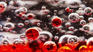 Link to Video | liquid, background, drop, vaccination, shuffling, water, multicolored, red, mixing, poison, derivative work, lava lamp, oil, Brause