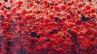 Link to Video | liquid, background, drop, vaccination, shuffling, water, multicolored, red, mixing, poison, derivative work, lava lamp, oil, Brause