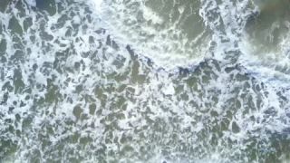 Link to Video | Gulf of Mexico, Texas, sea, wind wave, color, 4K resolution, liquid water, United States of America, wave, aerial shot, North America