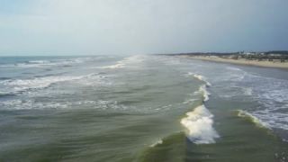 Link to Video | Gulf of Mexico, Texas, sea, wind wave, color, 4K resolution, liquid water, United States of America, wave, aerial shot, North America