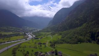 Link to Video | landscape, Uri, color, Gotthard, 4K resolution, high-angle shot, road, Switzerland, valley, Reuss, river, Europe, aerial shot, sky, cloud, cloud cover