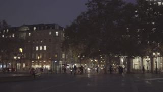 Link to Video | artificial light, Frankfurt am Main, light pollution, Germany, color, 4K resolution, 2020, city, central business district, evening