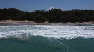 Link to Video | landscape, Red Frog Beach Island Resort, tourist destination, sea, Bocas del Toro Province, color, 2020, liquid water, Isla Bastimentos, tourism region, beach, 2K resolution, aerial shot, Caribbean, paid time off, Panama