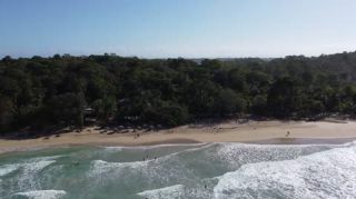 Link to Video | landscape, Red Frog Beach Island Resort, tourist destination, sea, Bocas del Toro Province, color, 2020, liquid water, Isla Bastimentos, tourism region, beach, 2K resolution, aerial shot, Caribbean, paid time off, Panama