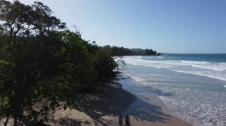 Link to Video | landscape, Red Frog Beach Island Resort, tourist destination, sea, Bocas del Toro Province, color, 2020, liquid water, Isla Bastimentos, tourism region, beach, 2K resolution, aerial shot, Caribbean, paid time off, Panama
