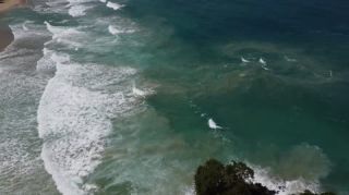 Link to Video | landscape, Red Frog Beach Island Resort, tourist destination, sea, Bocas del Toro Province, color, 2020, liquid water, Isla Bastimentos, tourism region, beach, 2K resolution, aerial shot, Caribbean, paid time off, Panama