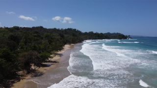 Link to Video | landscape, Red Frog Beach Island Resort, tourist destination, sea, Bocas del Toro Province, color, 2020, liquid water, Isla Bastimentos, tourism region, beach, 2K resolution, aerial shot, Caribbean, paid time off, Panama