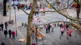 Link to Video | March, annual event, Rhineland-Palatinate, cheerfulness, tilt–shift photography, costume, Rosenmontag, Mainz, carnaval parade, Full High Definition, Germany, time-lapse photography, 2000, miniature faking, Diorama, March 6, special effects, Europe, carnival, Fastnacht, central business district, miniature effect