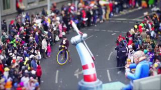 Link to Video | March, annual event, Rhineland-Palatinate, cheerfulness, tilt–shift photography, costume, Rosenmontag, Mainz, carnaval parade, Full High Definition, Germany, time-lapse photography, 2000, miniature faking, Diorama, March 6, special effects, Europe, carnival, Fastnacht, central business district, miniature effect