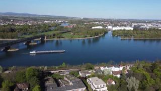 Link to Video | April, Rhineland-Palatinate, spring, state capital in Germany, Mainz, Germany, color, park, urban park, 4K resolution, 2020, Europe, aerial shot