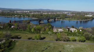 Link to Video | April, Rhineland-Palatinate, spring, state capital in Germany, Mainz, Germany, color, park, urban park, 4K resolution, 2020, Europe, aerial shot
