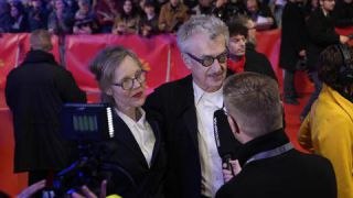 Link to Photo | February, annual event, photograph, Berlin International Film Festival, film industry, event, Germany, celebrity, color, film festival, February 15, opening ceremony, director, 2024, Wim Wenders, Berlin, evening, very important person