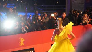 Link to Photo | February, press photographer, annual event, photograph, Berlin International Film Festival, film industry, event, Germany, celebrity, color, film festival, February 23, red carpet, red, photographer, model, 2024, photojournalism, Berlin, Toni Garrn, evening, yellow, very important person, professional photographer