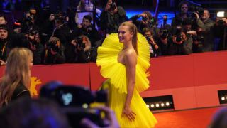 Link to Photo | February, press photographer, annual event, photograph, Berlin International Film Festival, film industry, event, Germany, celebrity, color, film festival, February 23, red carpet, red, photographer, model, 2024, photojournalism, Berlin, Toni Garrn, evening, yellow, very important person, professional photographer