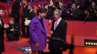 Link to Photo | February, annual event, photograph, Berlin International Film Festival, film industry, event, Germany, celebrity, color, film festival, February 15, opening ceremony, 2024, Berlin, evening, very important person