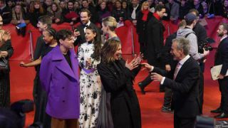 Link to Photo | February, annual event, photograph, Berlin International Film Festival, film industry, event, Germany, celebrity, color, film festival, February 15, opening ceremony, 2024, Berlin, evening, very important person