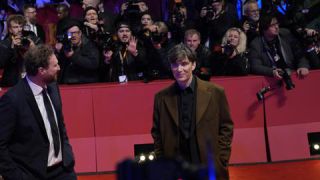 Link to Photo | Oppenheimer, February, annual event, photograph, Berlin International Film Festival, Robert Oppenheimer, film industry, event, Germany, Cillian Murphy, celebrity, color, film festival, February 15, red carpet, opening ceremony, actor, 2024, Berlin, evening, very important person