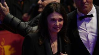 Link to Photo | February, annual event, photograph, Berlin International Film Festival, film industry, event, Germany, celebrity, actress, color, film festival, February 15, opening ceremony, Europe, 2024, Berlin, Iris Berben, evening, very important person