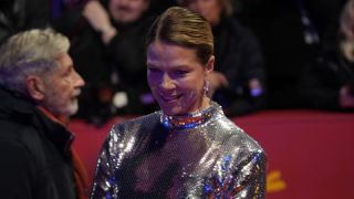 Link to Photo | television actor, February, annual event, photograph, Berlin International Film Festival, film industry, event, Germany, celebrity, actress, color, film festival, February 15, red carpet, opening ceremony, Europe, 2024, Berlin, Jessica Schwarz, evening, very important person