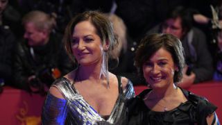 Link to Photo | Sandra Maischberger, February, annual event, photograph, Berlin International Film Festival, film industry, event, Germany, journalist, celebrity, actress, color, film festival, February 15, opening ceremony, 2024, Berlin, Natalia Wörner, evening, television presenter, very important person