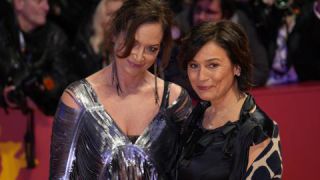 Link to Photo | Sandra Maischberger, February, annual event, photograph, Berlin International Film Festival, film industry, event, Germany, journalist, celebrity, actress, color, film festival, February 15, opening ceremony, 2024, Berlin, Natalia Wörner, evening, television presenter, very important person