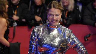 Link to Photo | television actor, February, annual event, photograph, Berlin International Film Festival, film industry, event, Germany, celebrity, actress, color, film festival, February 15, red carpet, opening ceremony, Europe, 2024, Berlin, Jessica Schwarz, evening, very important person