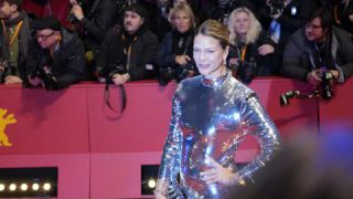 Link to Photo | television actor, February, annual event, photograph, Berlin International Film Festival, film industry, event, Germany, celebrity, actress, color, film festival, February 15, red carpet, opening ceremony, Europe, 2024, Berlin, Jessica Schwarz, evening, very important person