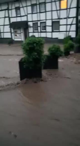 Link to Video | Eifel, Germany, high tide, amateur film, 2021, July 2021, flood