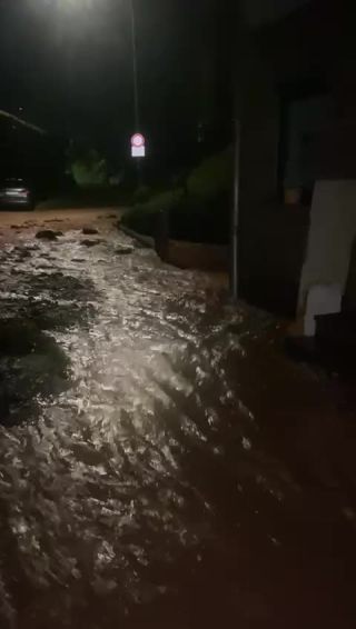 Link to Video | Eifel, Germany, high tide, amateur film, 2021, July 2021, flood