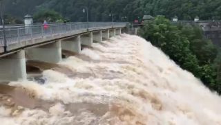 Link to Video | Eifel, Germany, high tide, amateur film, 2021, July 2021, flood
