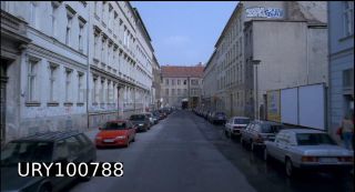 Link to Photo | Mitte, Germany, 1990, screenshot, color, 35 mm film, point-of-view shot, 1990s, photographic film, Berlin, Berlin Babylon, documentary film, driving