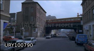 Link to Photo | Mitte, Germany, 1990, screenshot, color, 35 mm film, point-of-view shot, 1990s, photographic film, Berlin, Berlin Babylon, documentary film, driving