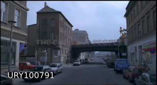 Link to Photo | Mitte, Germany, 1990, screenshot, color, 35 mm film, point-of-view shot, 1990s, photographic film, Berlin, Berlin Babylon, documentary film, driving
