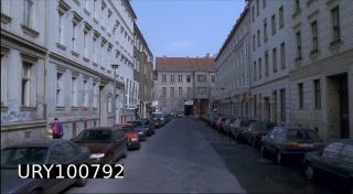 Link to Photo | Mitte, Germany, 1990, screenshot, color, 35 mm film, point-of-view shot, 1990s, photographic film, Berlin, Berlin Babylon, documentary film, driving