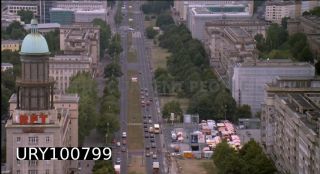 Link to Photo | big city, Mitte, private transport, Germany, metropolis, 1990, screenshot, color, 35 mm film, point-of-view shot, 90s, 1990s, aerial shot, capital city, photographic film, Berlin, Karl-Marx-Allee, West Germany, Berlin Babylon, documentary film, driving