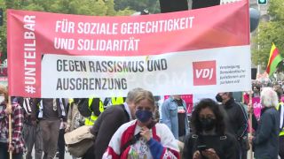 Link to Video | demonstration, February 9, protest, Agence France-Presse, rally