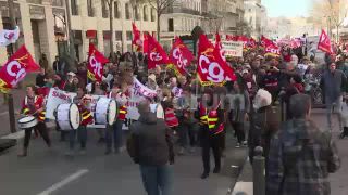 Link to Video | demonstration, February 17, protest, Agence France-Presse, rally