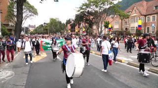 Link to Video | demonstration, February 19, protest, Agence France-Presse, rally