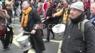 Link to Video | demonstration, February 19, protest, Agence France-Presse, rally