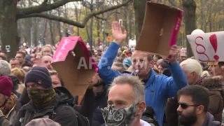 Link to Video | demonstration, February 19, protest, Agence France-Presse, rally