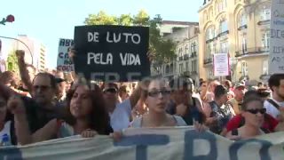 Link to Video | demonstration, February 21, protest, Agence France-Presse, rally